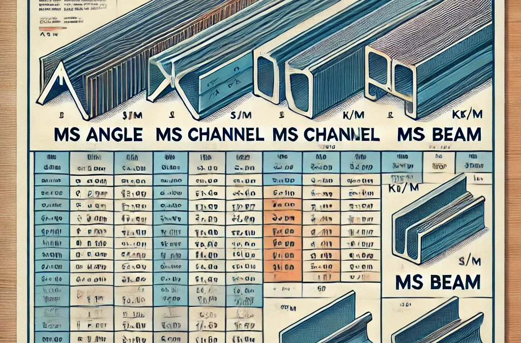 MS Angle Weight Chart – MS Angles Top Suppliers in Mumbai