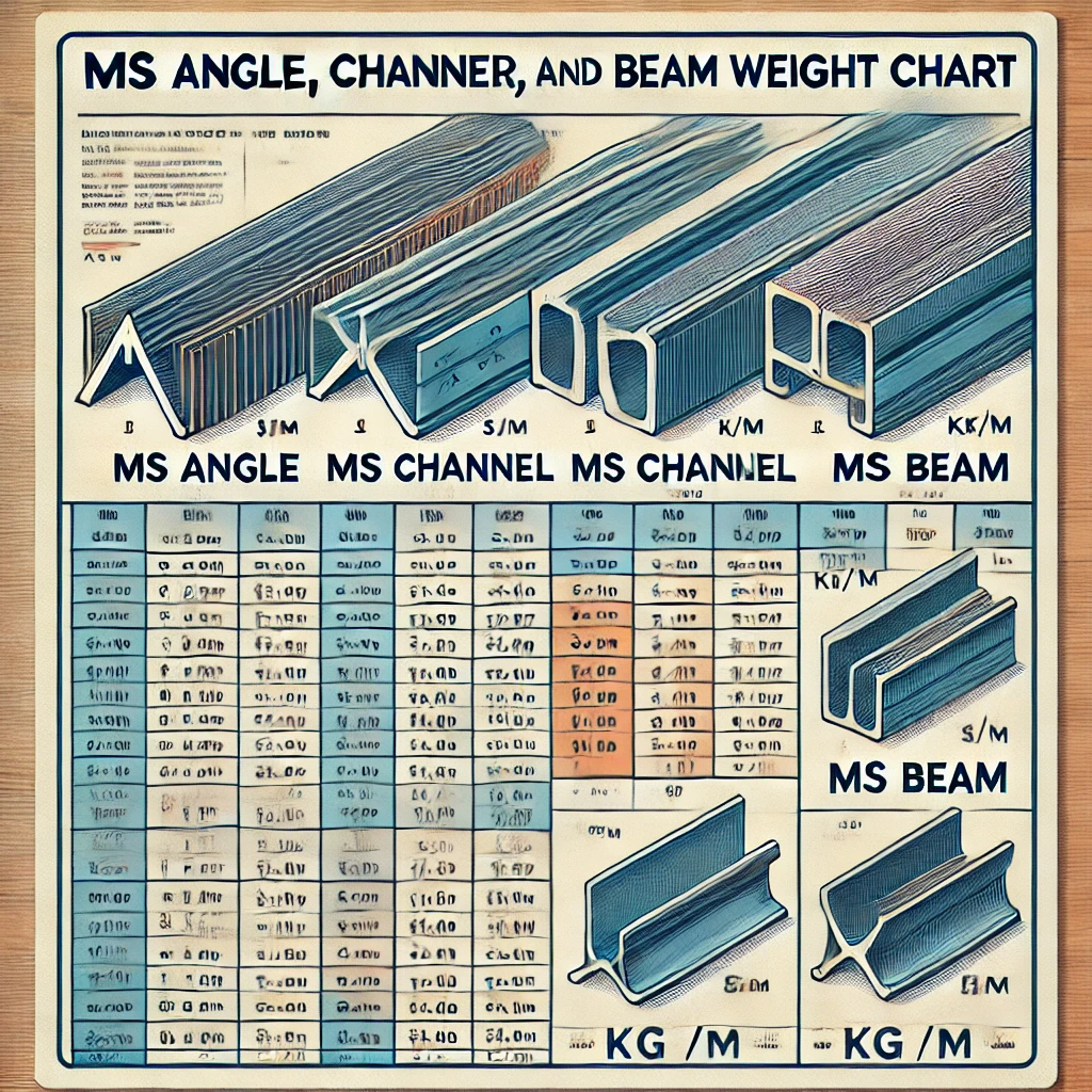 MS Angle Weight Chart